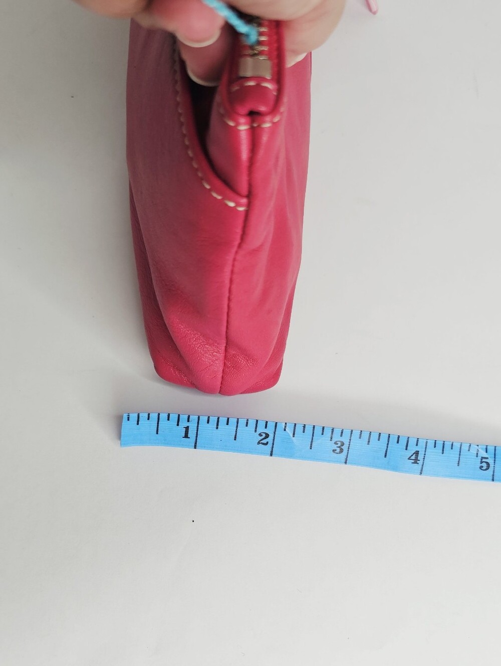 Coach Fuchsia Pink Leather Wristlet Clutch Wristlet - Picture 8 of 12